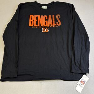 Cincinatti Bengals Shirt Mens XL Black NFL Football Who Dey Sportswear Casual